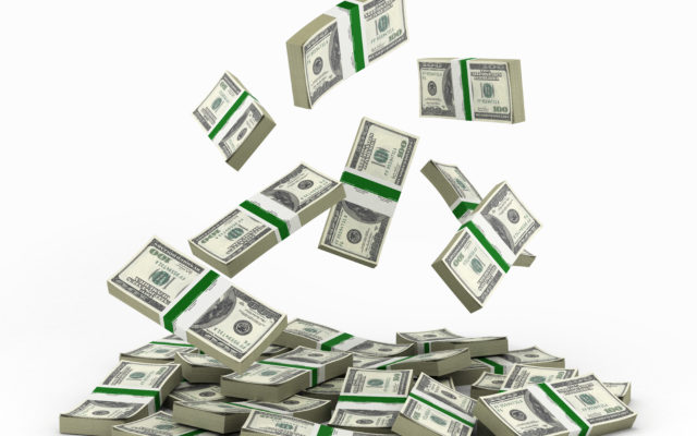 big pile of money american dollar bills on white background 3d illustration. Photo from Alpha Media USA Portland OR