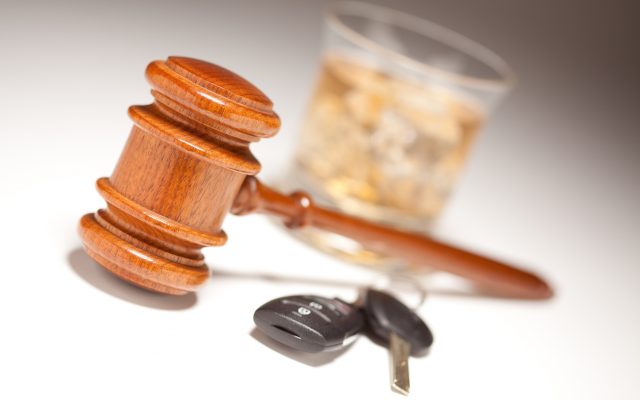 Gavel, Alcoholic Drink & Car Keys on a White Background - Drinking and Driving Concept. Photo from Alpha Media Portland OR