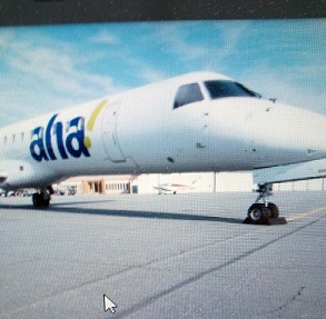 aha! Airlines jet. Photo from aha! Airlines and Palm Springs International Airport