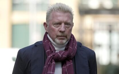 Boris Becker arrives at Southwark Crown Court in London, Tuesday, March 22, 2022. Becker is in court accused of filing to hand over trophies from his glittering tennis career to settle debts, relating to charges over his bankruptcy. (AP Photo/Alastair Grant) used locally April 29th 2022 @ap.images