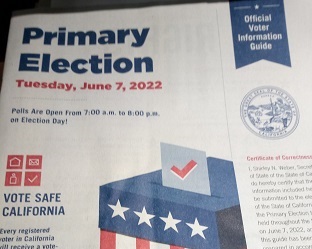 CA Voter Guide May 2022 Photo from Gene Nichols Alpha Media Portland OR