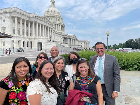 Desert Healthcare District and a Coachella Valley contingent in Washington D C on Wednesday June 22nd to lobby Congress on behalf of farmworkers. Photo from Desert Healthcare District