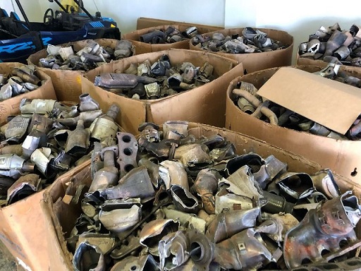 Hundreds Of Catalytic Converters Confiscated From Car Salvage Companies