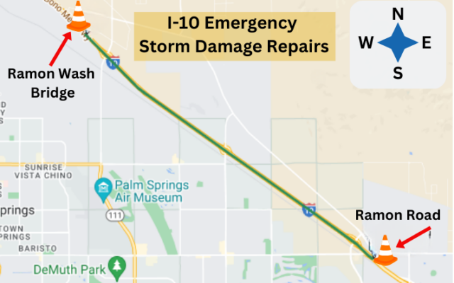 More Road Work On I-10 In Rancho Mirage