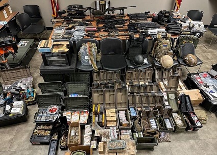 Convicted Felons Busted With Large Cache Of Guns, Ammo